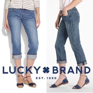 The Lucky Brand Jeans Logan Classic Rider Crop Cotton + Spandex Size 2 Size 26